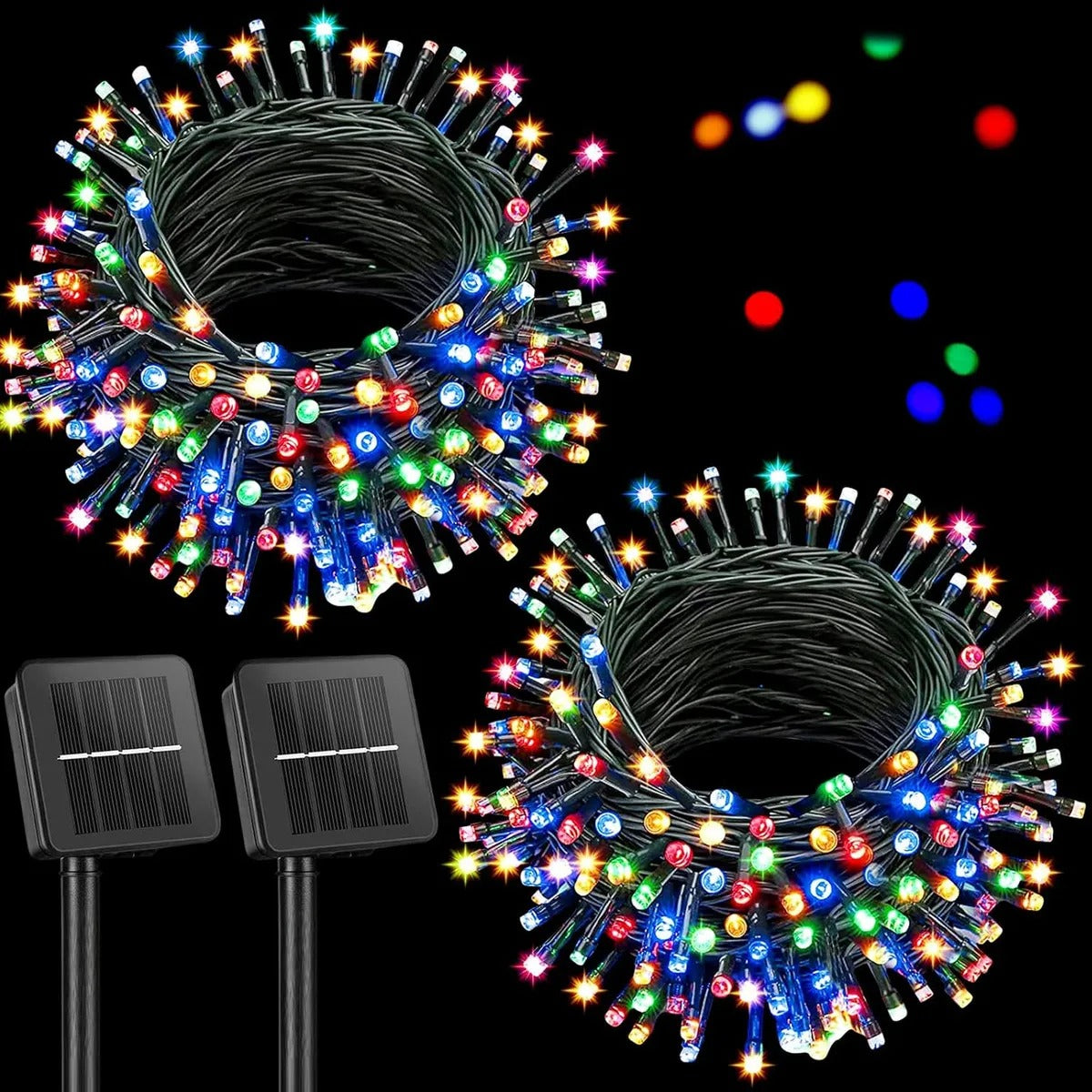 LUCES NAVIDAD CARGADOR SOLAR