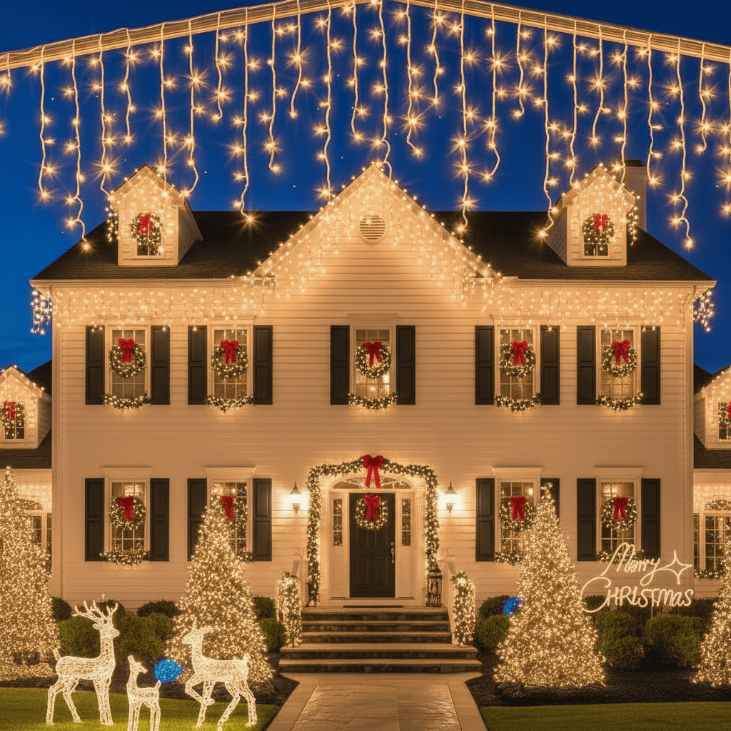 Cortina LED Intercalada 3M 96 LED AL-078