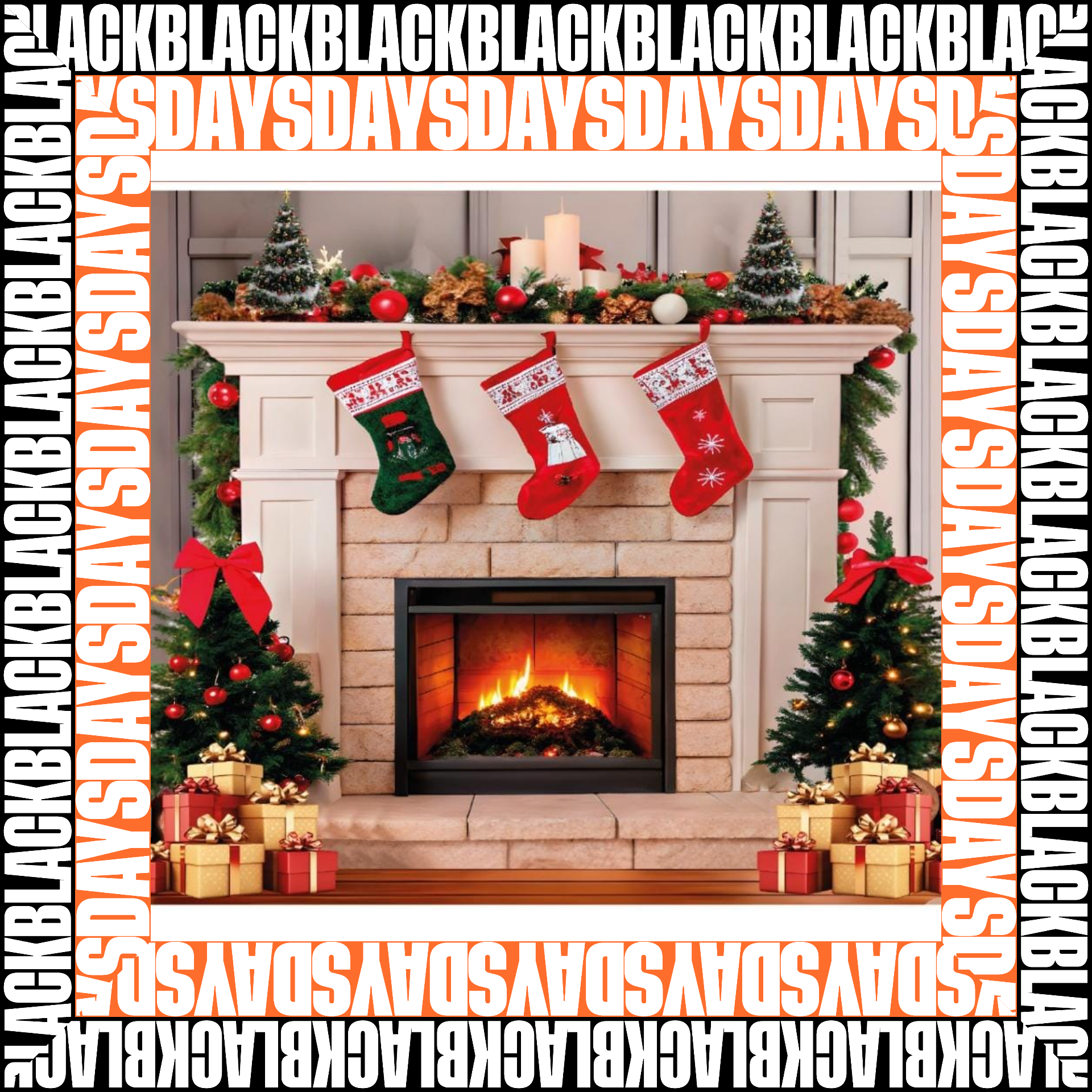 Telón navideño para pared