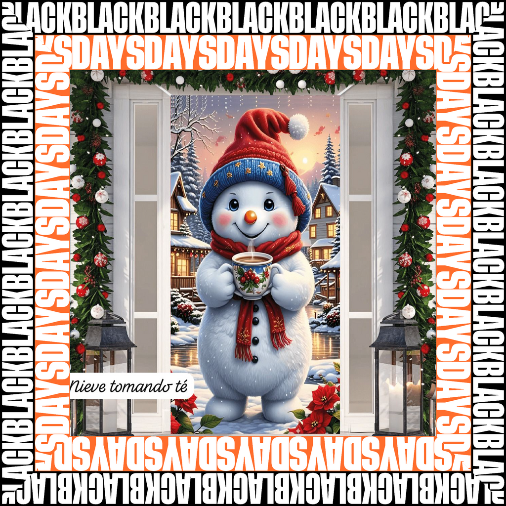 FORRO FUNDA NAVIDEÑA PARA PUERTA