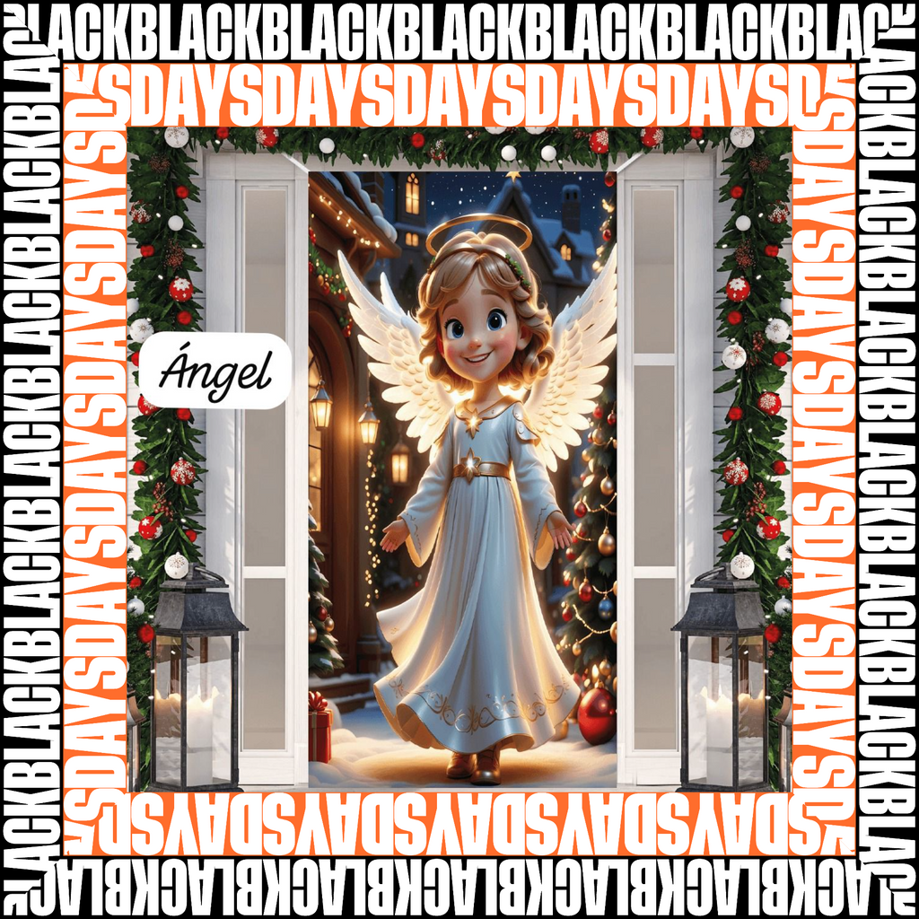 FORRO FUNDA NAVIDEÑA PARA PUERTA