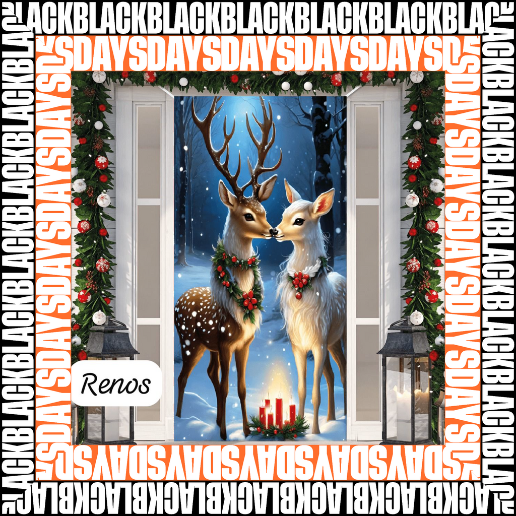 FORRO FUNDA NAVIDEÑA PARA PUERTA