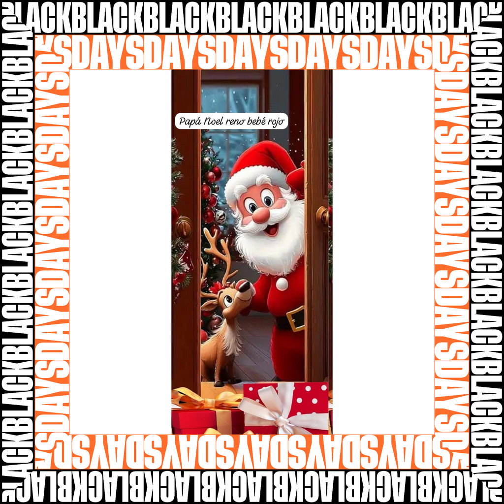 FORRO FUNDA NAVIDEÑA PARA PUERTA