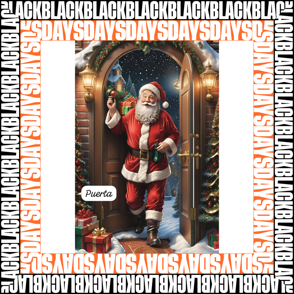 FORRO FUNDA NAVIDEÑA PARA PUERTA